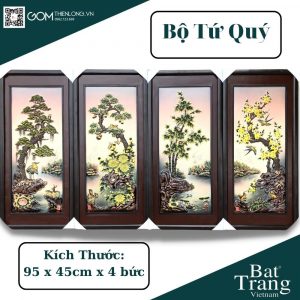 Tranh Gom Bat Trang Tu Quy Tung Cuc Truc Mai (7)